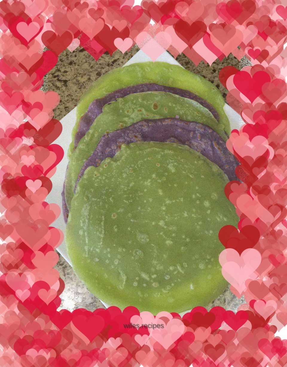 Purple Cabbage and Cucumber Pancake