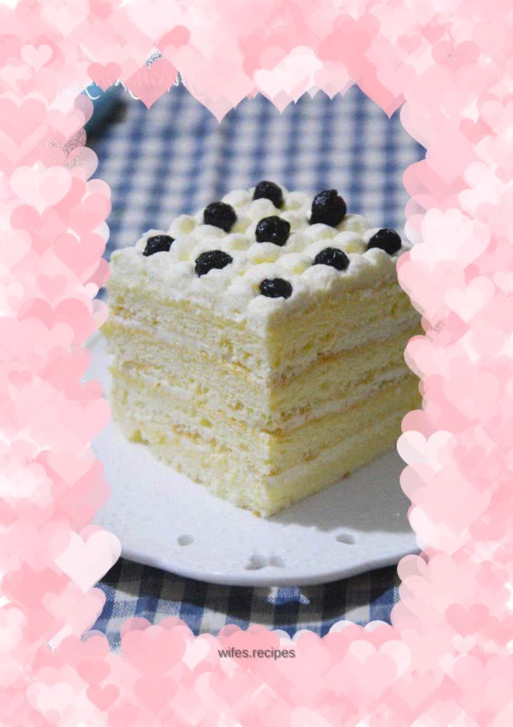 Blueberry Cream Cake