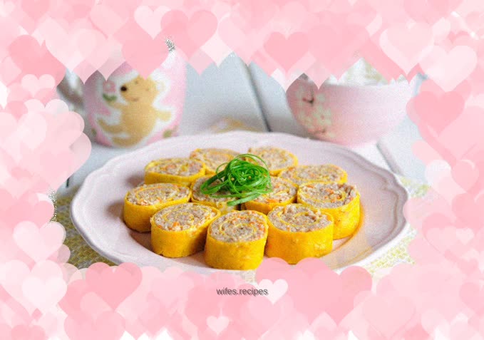 Oatmeal two-color egg roll