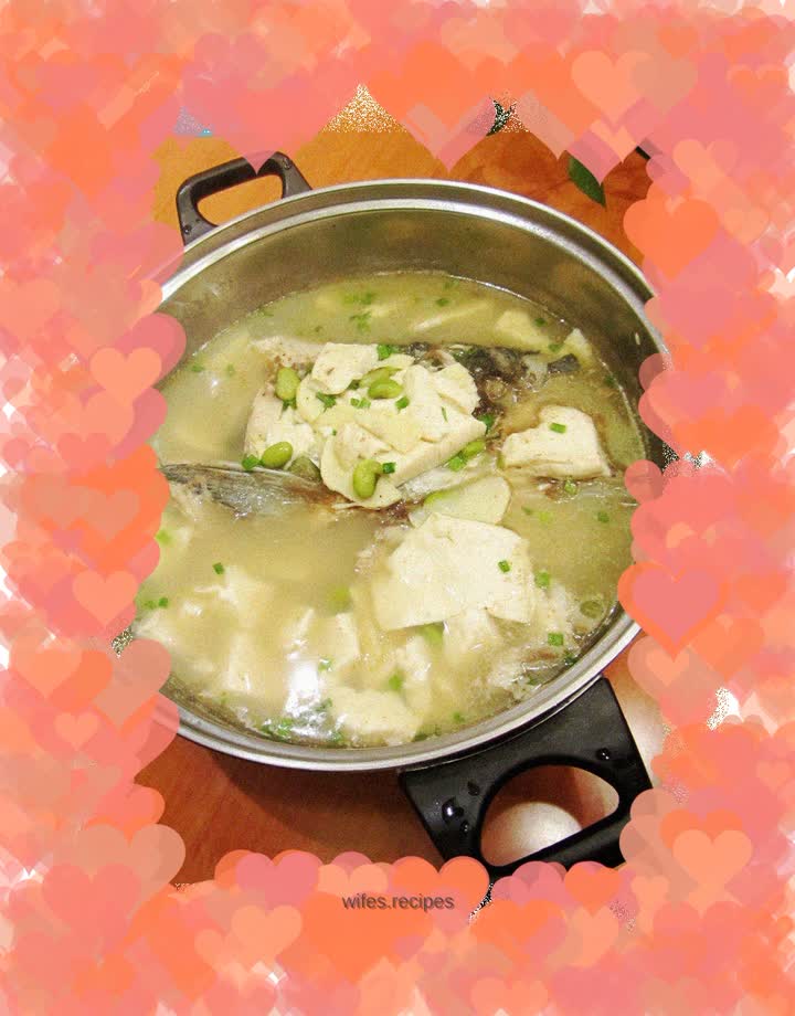 Stewed fish head with tofu