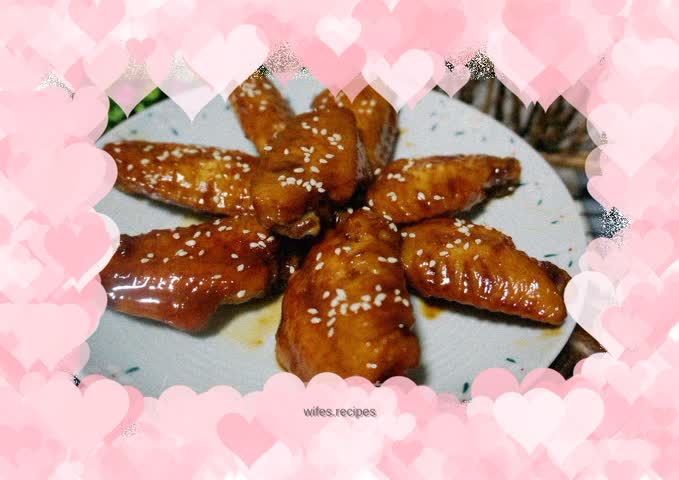 Three cups of chicken wings