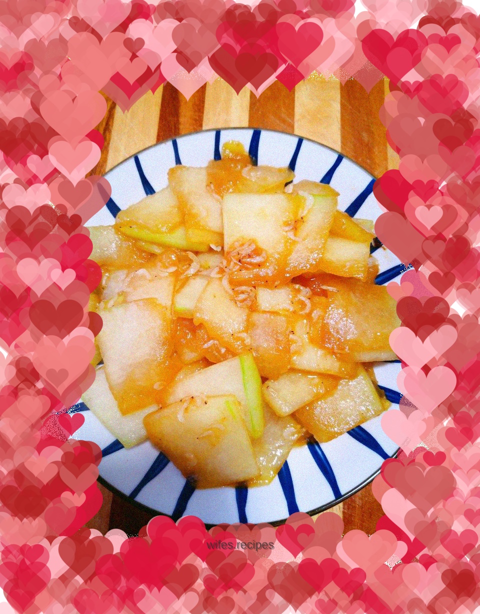 Fried Winter Melon with Shrimp Skin