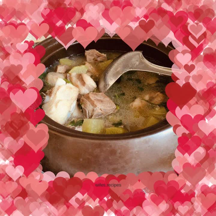 Lamb stewed with radish