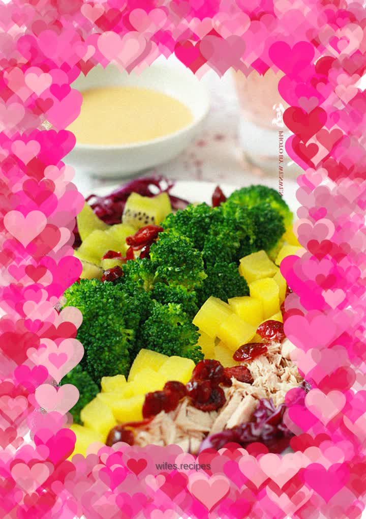 Kiwi Broccoli Fish Salad