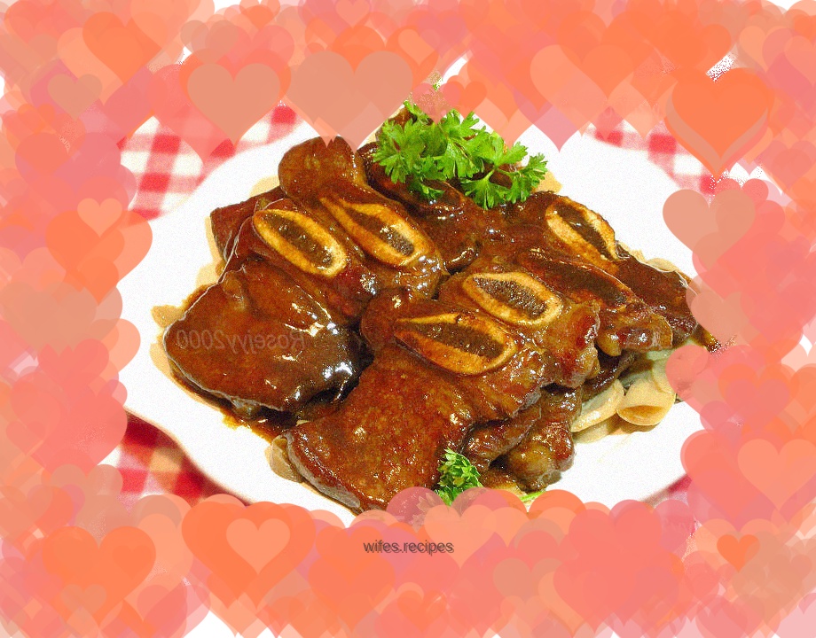 Beef Short Ribs Poached in Red Wine