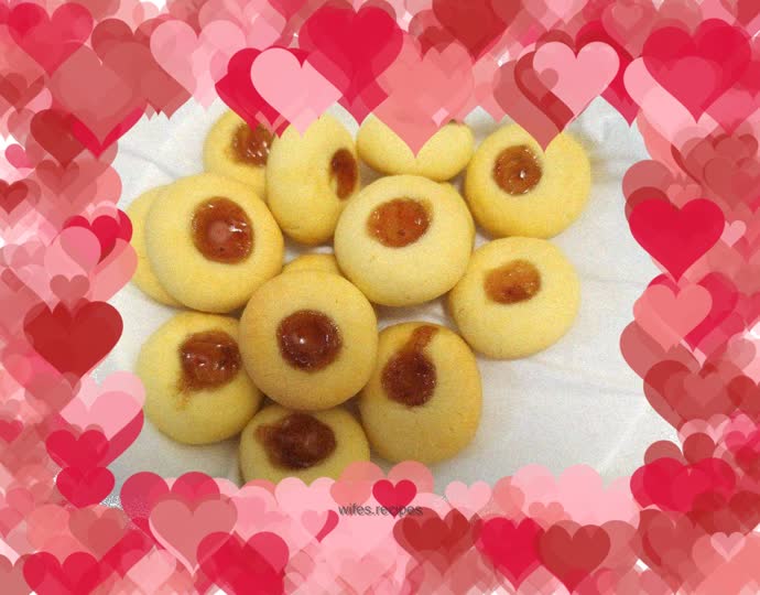 Strawberry jam shortcake