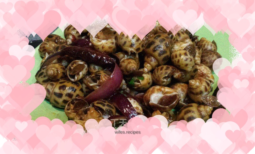 Stir-fried snails