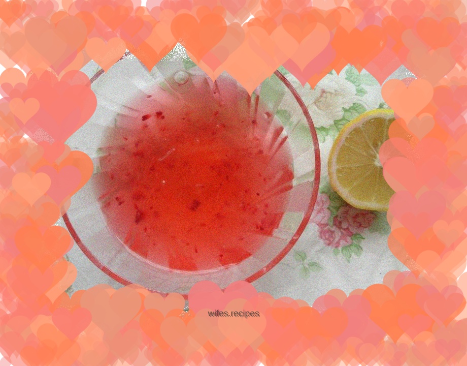 Lemon bayberry juice