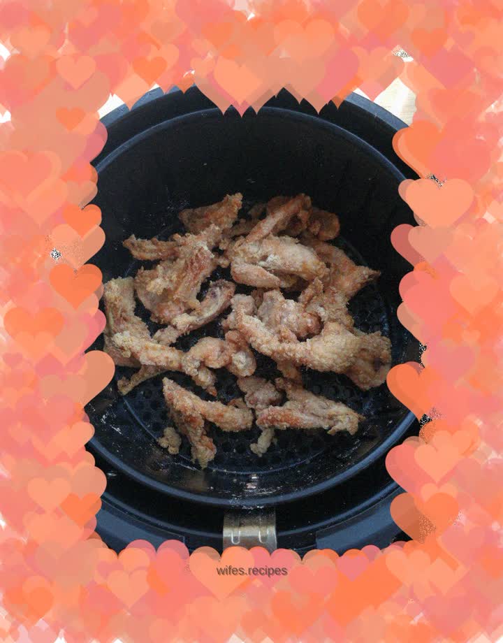 Oil-free version of fried chicken fork