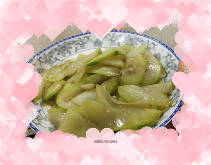 Stir-fried courgette