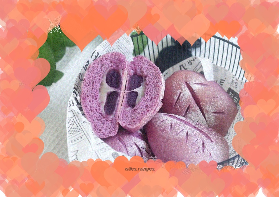 Ingredients Purple Sweet Potato Mochi Soft European Buns