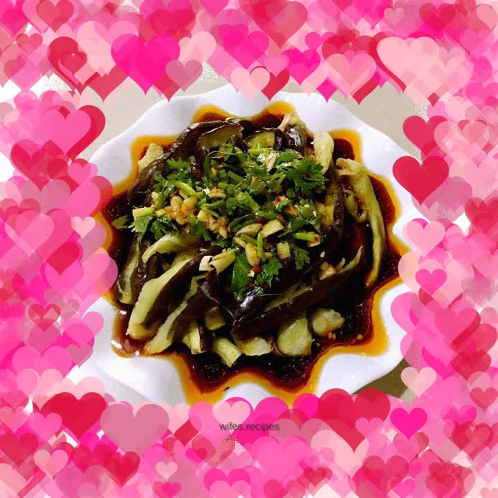 Eggplant with garlic paste