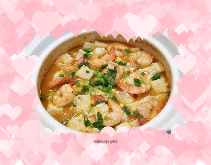 Mapo shrimp tofu