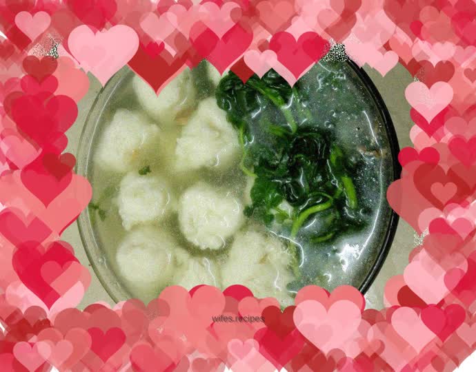 Squid Balls and Watercress Soup