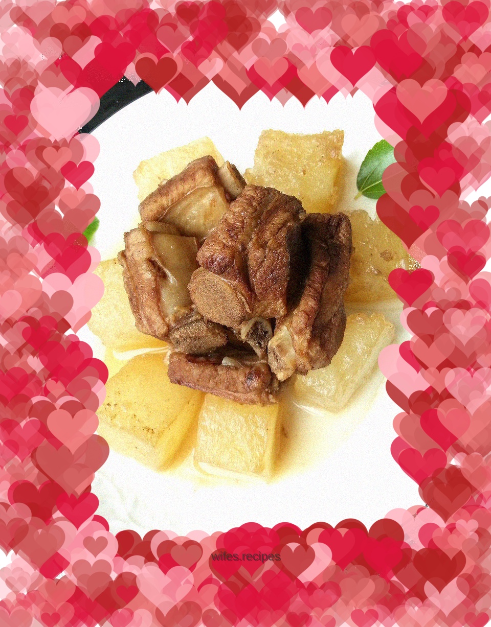 Winter Melon Braised Pork Ribs-----Summer Home Cooking