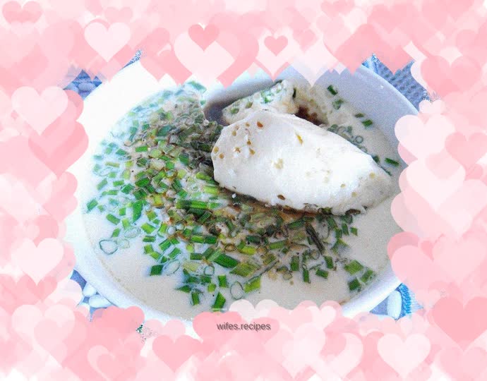 Green onion custard