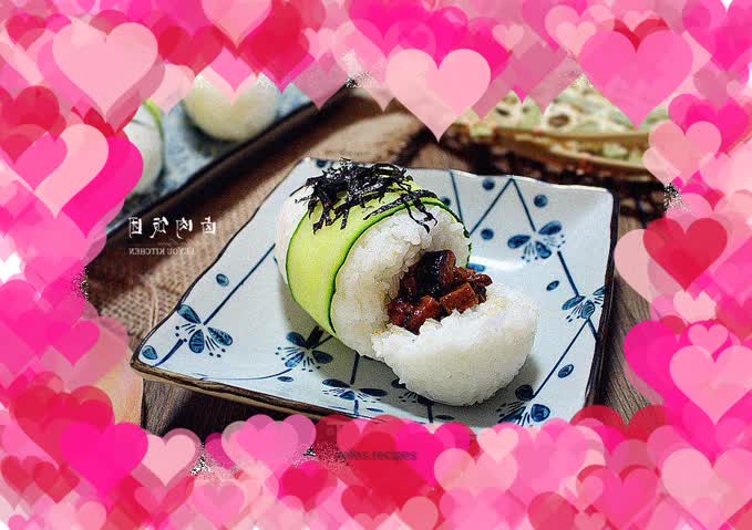 Braised pork rice balls