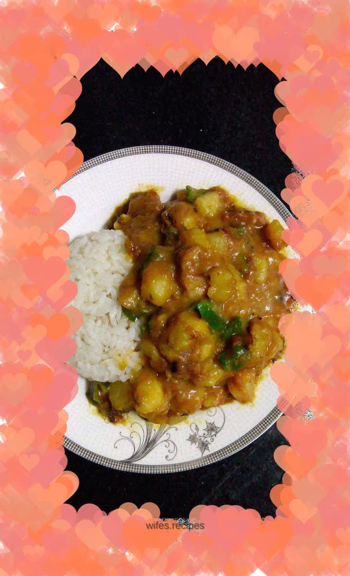 Lazy Curry Potato Rice