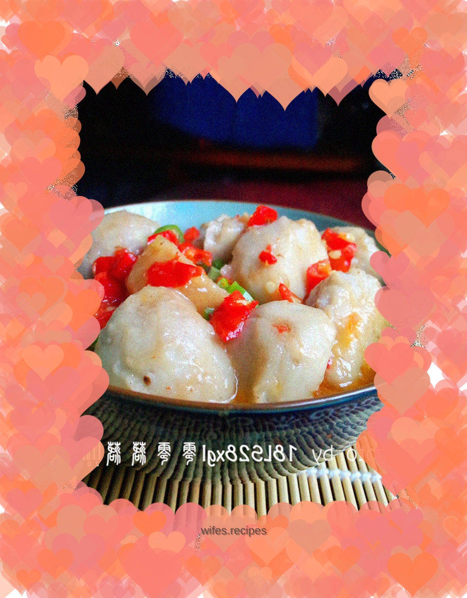 Simple and delicious: taro with chopped pepper