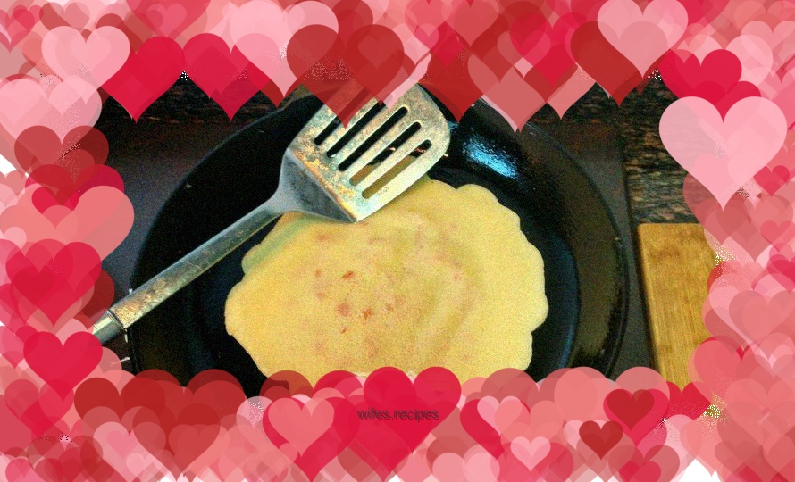 Homemade egg pancakes