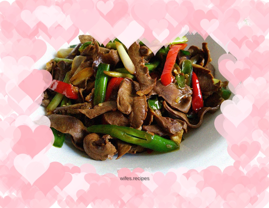Stir-fried pig heart