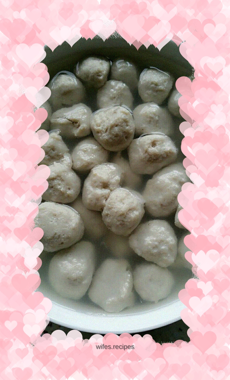 Homemade fish balls