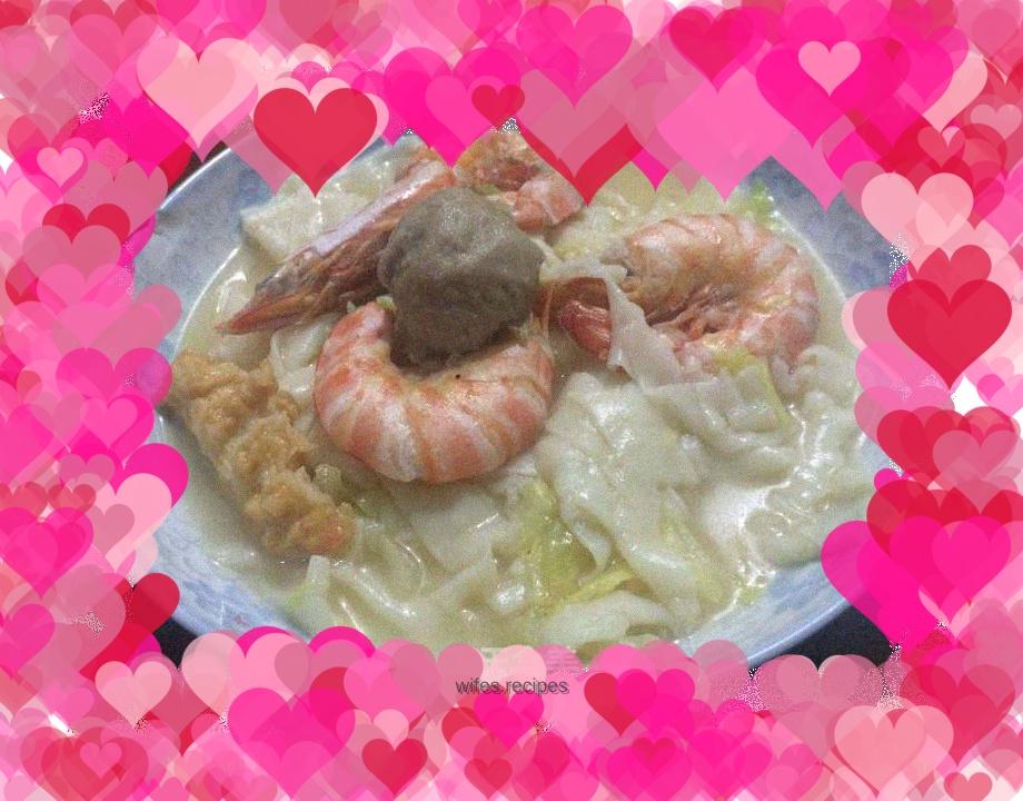 Fresh shrimp noodles