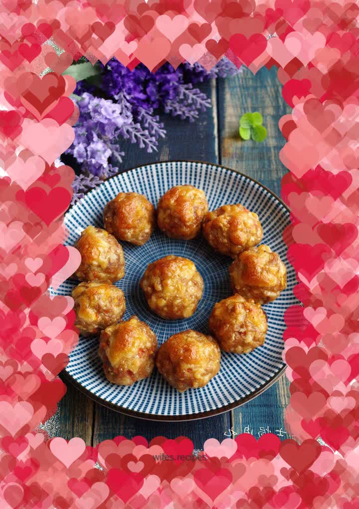 【Sand Tea Food】Cheese Baked Meatballs
