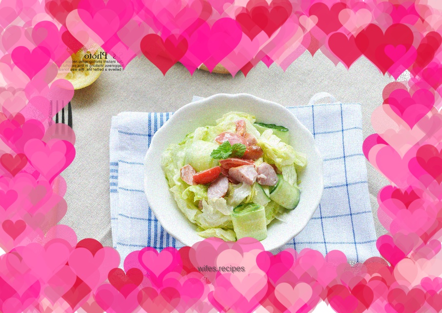 A refreshing cold dish in early summer - Cabbage Lemon Mayonnaise Salad