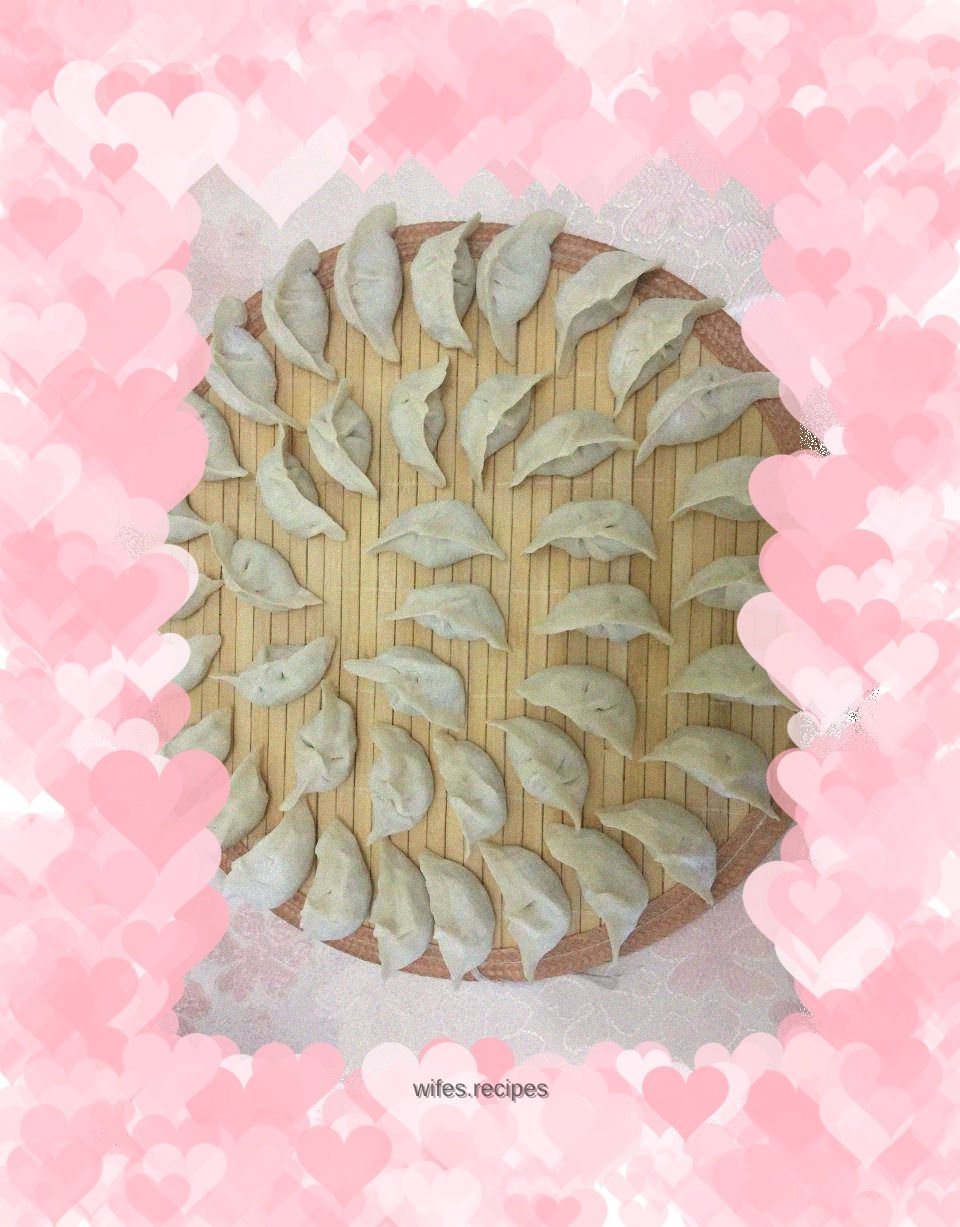 Zucchini, egg, dried rice dumplings