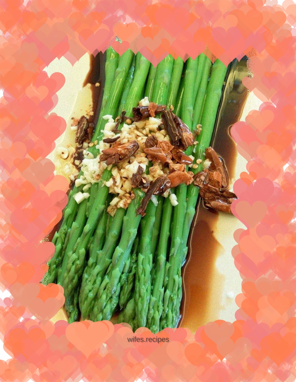 Asparagus with oil