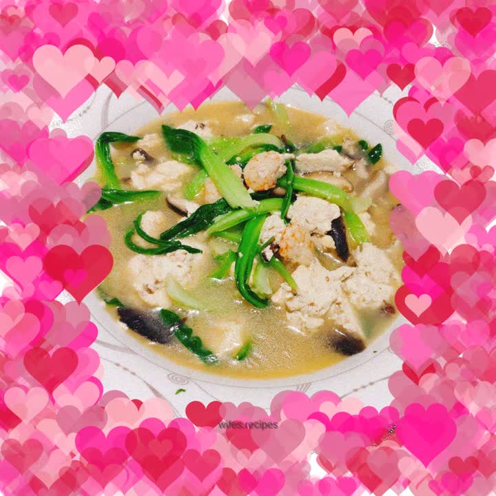 Tofu and shrimp soup