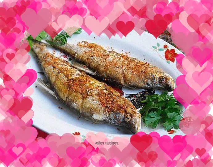 BBQ flavored white striped fish