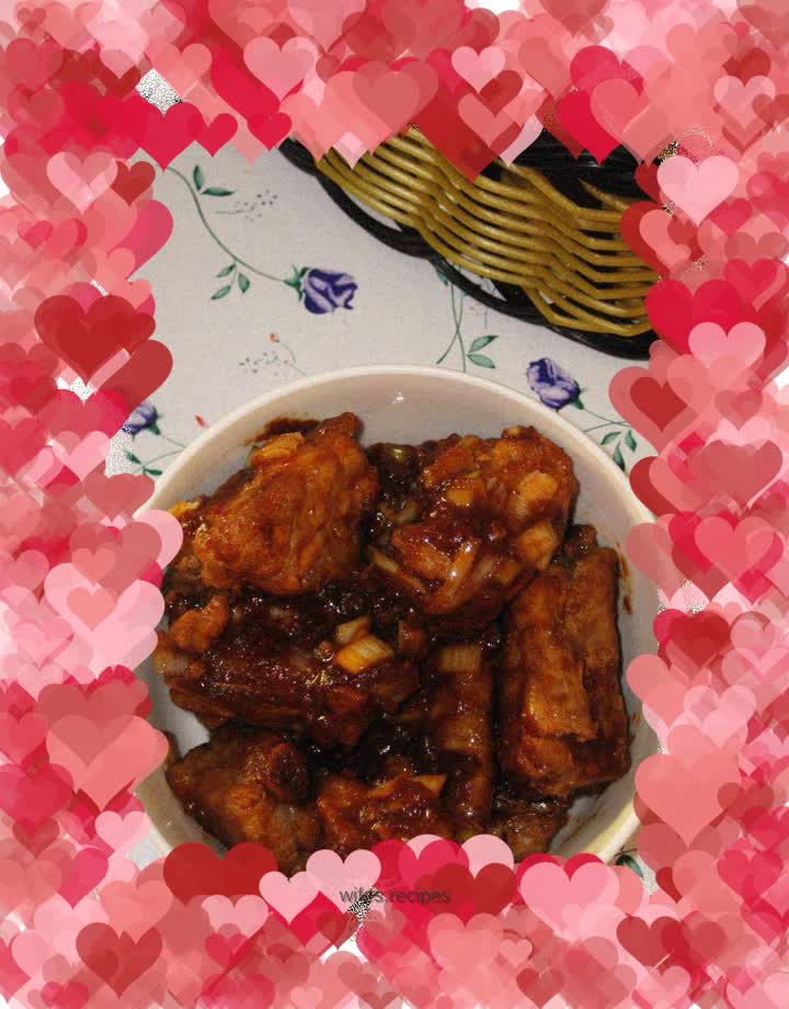 Braised Pork Ribs with Garlic Chili Sauce