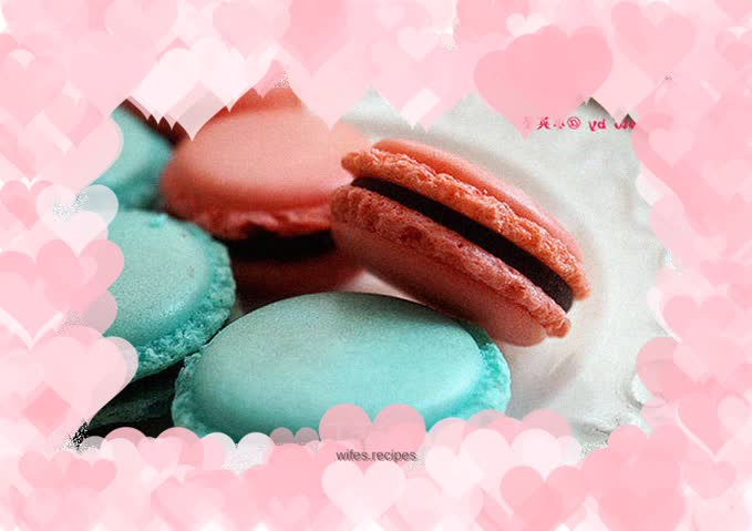 Colorful French macarons