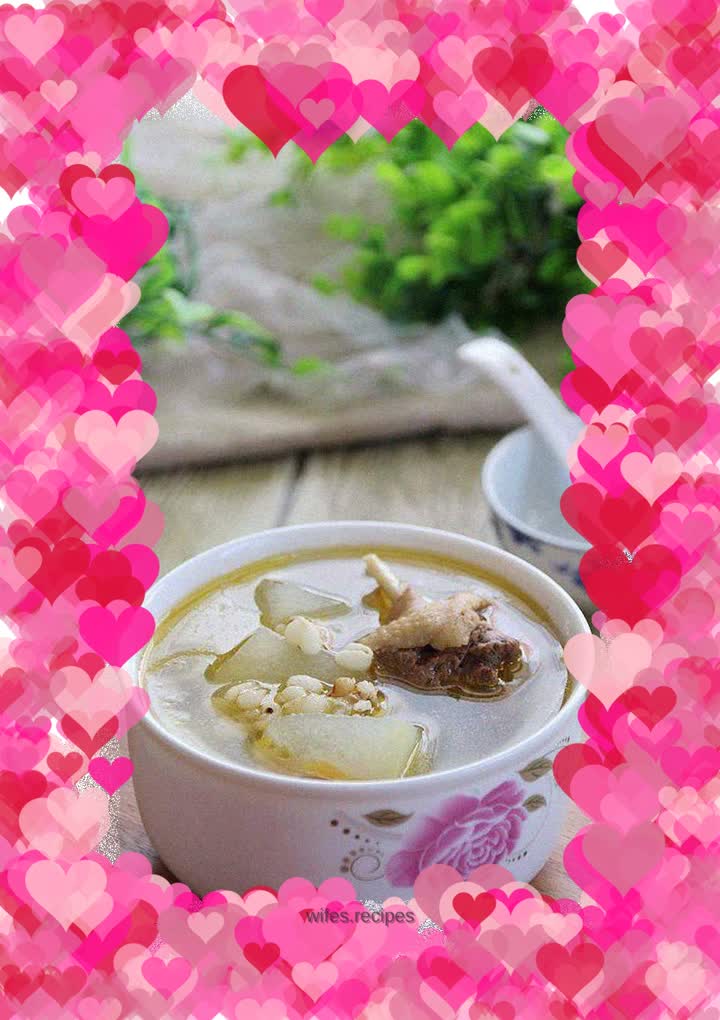 Winter Melon, Barley and Duck Soup