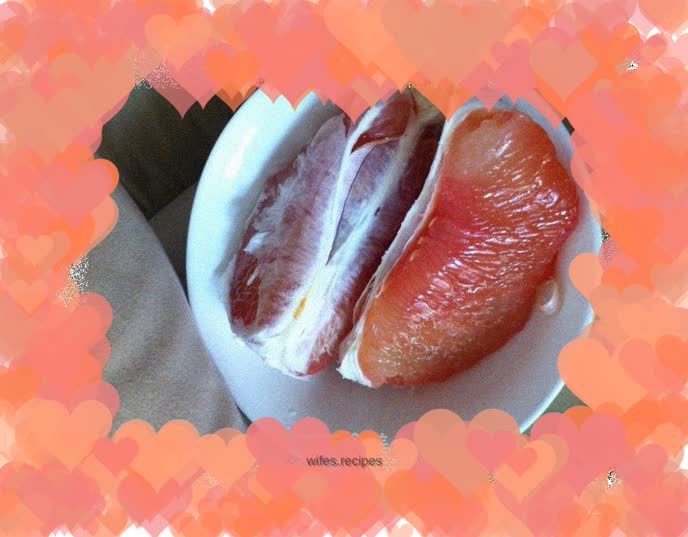 [Difficult appearance, dreamy heart] Tips for peeling pomelo