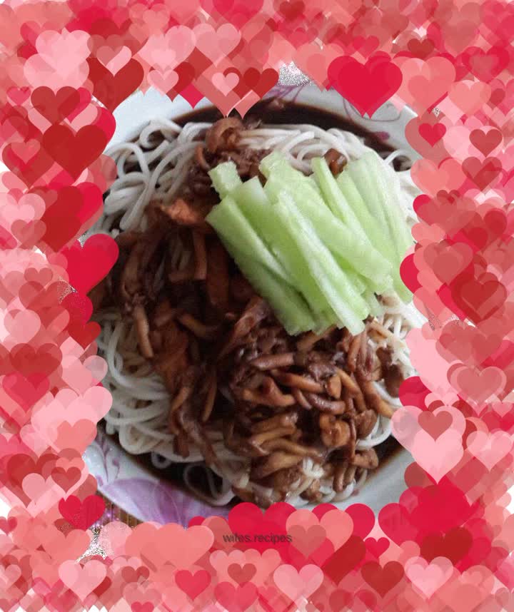 Shimeji mushroom noodles