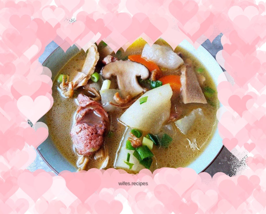 Dried rice and winter melon soup