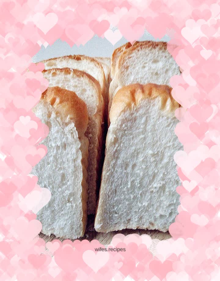 Low oil, low sugar and egg-free white toast