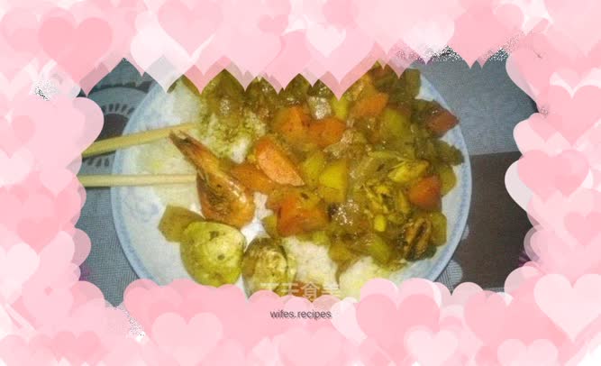 Seafood stewed curry