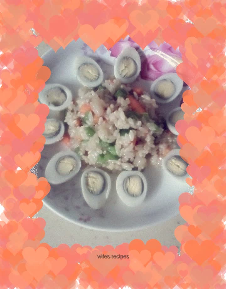 Flower egg fried rice