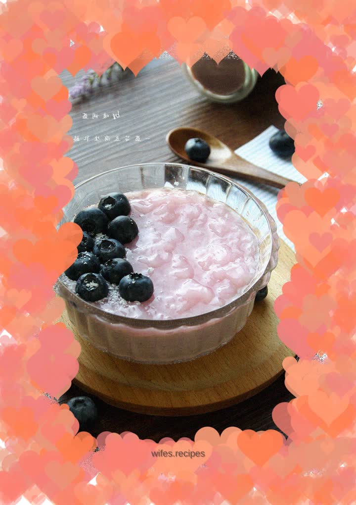 【Blueberry Tofu Raw Cheese】: A simple and quick healthy snack