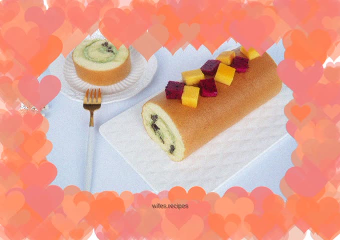Matcha Honey Bean Cake Roll