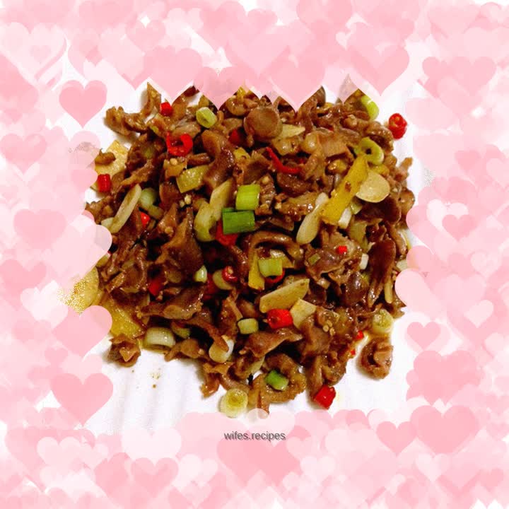 Stir-fried chicken gizzards