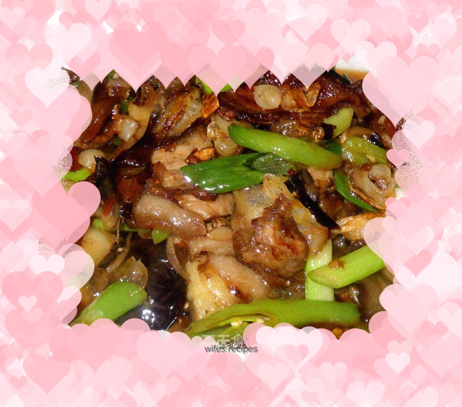 Grilled eggplant with pork belly