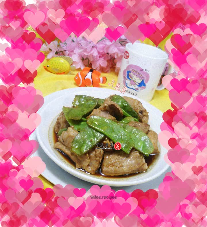 Stir-fried pork ribs with lentils