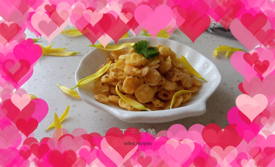 Homemade snacks - salt and pepper corn rice dumplings