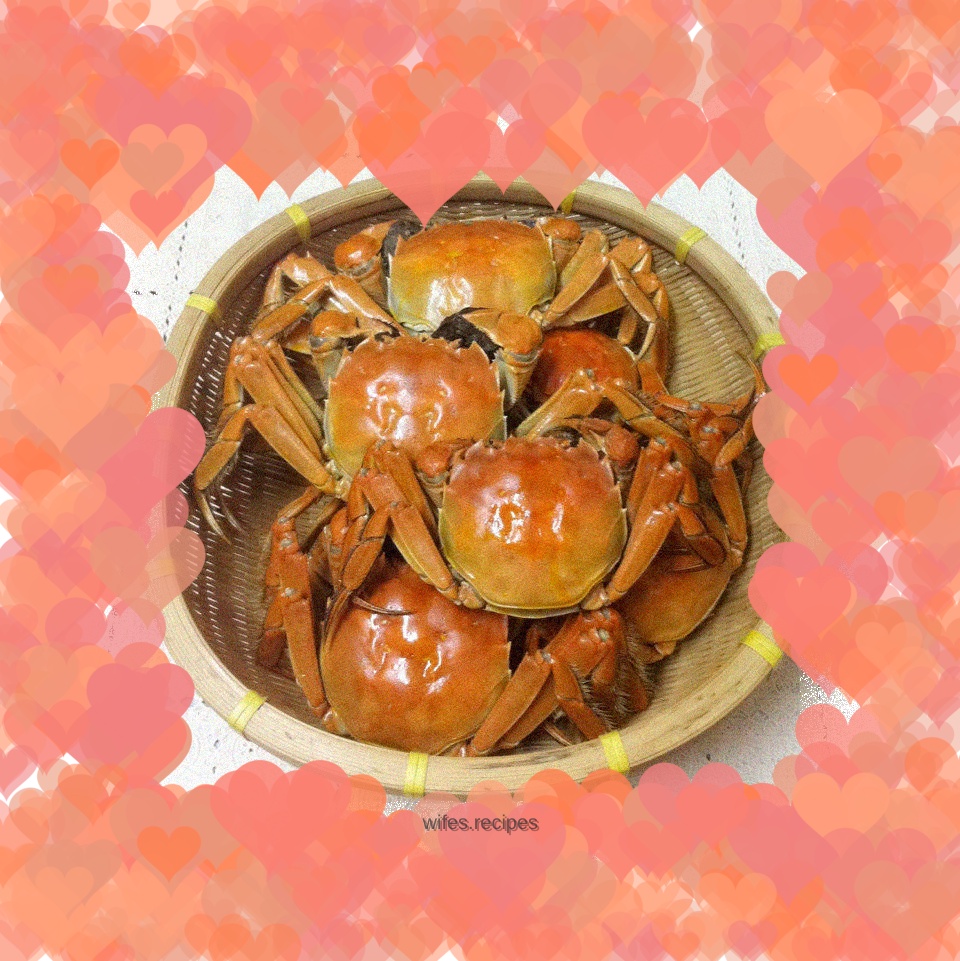 Steamed hairy crab with perilla