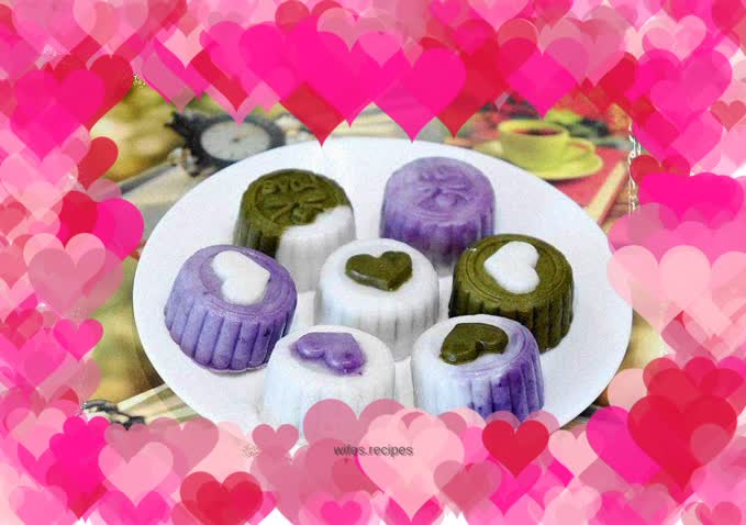 Super simple colorful snowskin mooncakes
